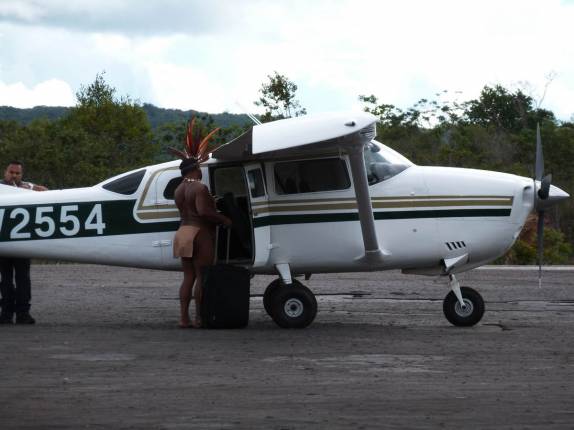 Comitê de recepção à Canaima, no sul da Venezuela